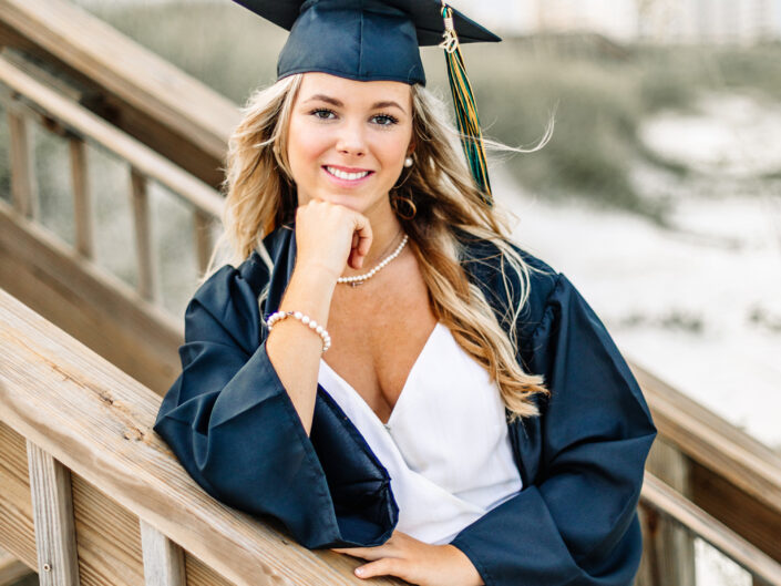 senior beach portrait